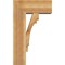 Ekena Millwork Merced Block Rough Sawn Bracket w/ Offset Brace, Western Red Cedar, 8"W x 18"D x 30"H BKT0806X18X30MRC05RWR - alternate 2